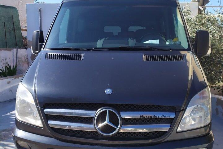 Economy Roundtrip Transfer Santorini Airport ( Max 4 stop )