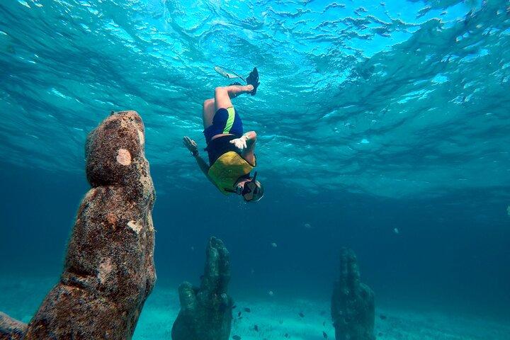 Cancun Snorkeling Tour: Swim with Turtles, Reef, Underwater Museum and Shipwreck