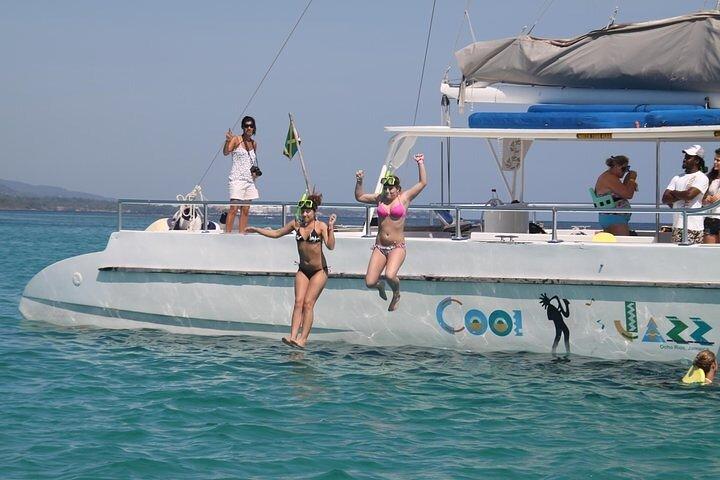 Dunn's River Falls Party Cruise, Blue Hole with Snorkeling, free beverages