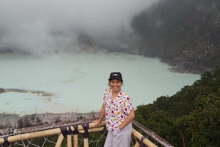 Bandung Ciwidey Highland:white Crater,suspension bridge,hotspring