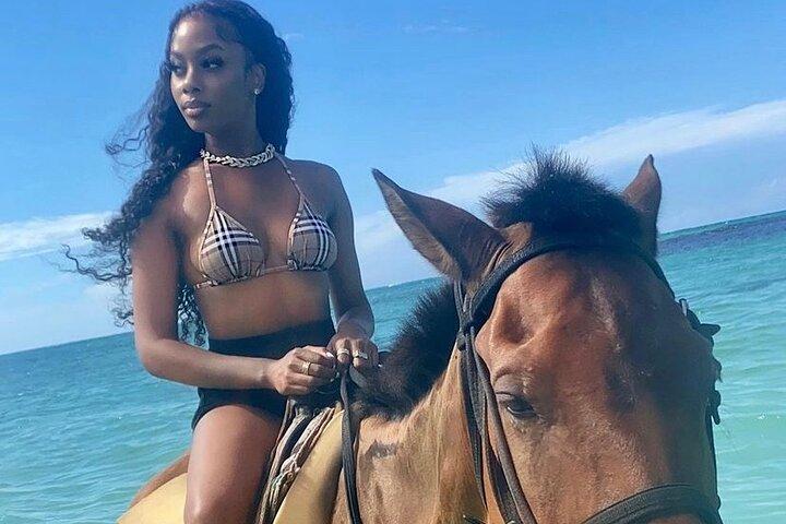 Horseback riding + Bamboo river rafting tour from Ocho Rios