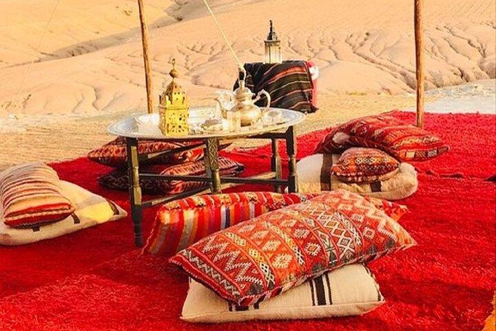 Magical Dinner on sunset in Agafay Desert With Camel Ride