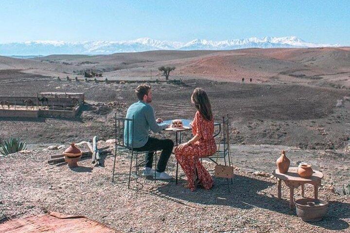 Magical Dinner on sunset in Agafay Desert With Camel Ride
