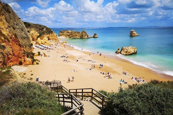 Lisbon to Algarve Private Tour: Benagil Caves Cruise & Top Sights