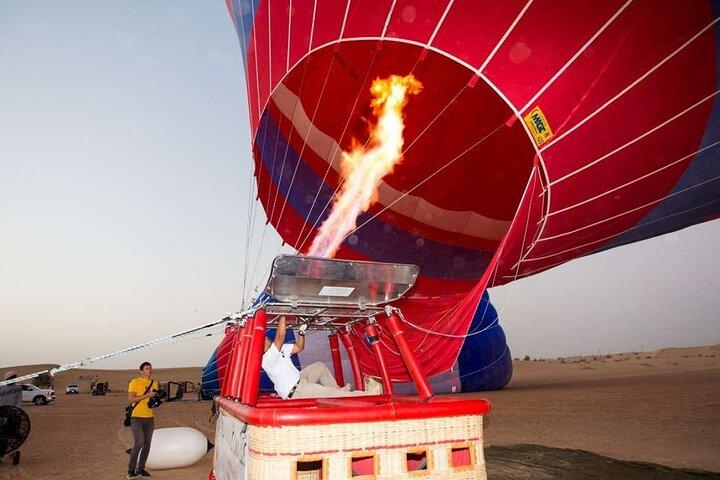 Dubai Beautiful Desert By Hot Air Balloon With Falcon Show and Camel
