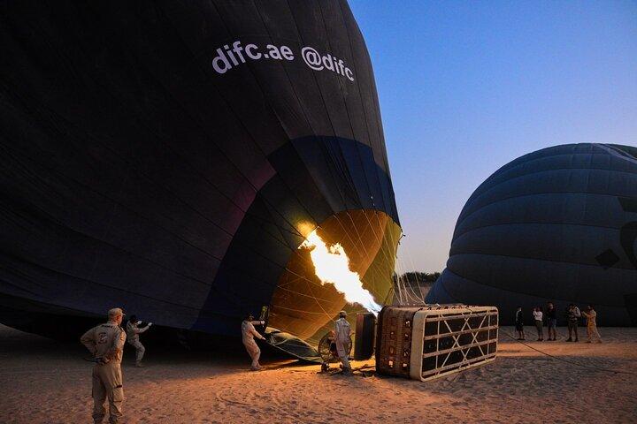 Enjoy Dubai Desert Hot Air Balloon with Falcon Show