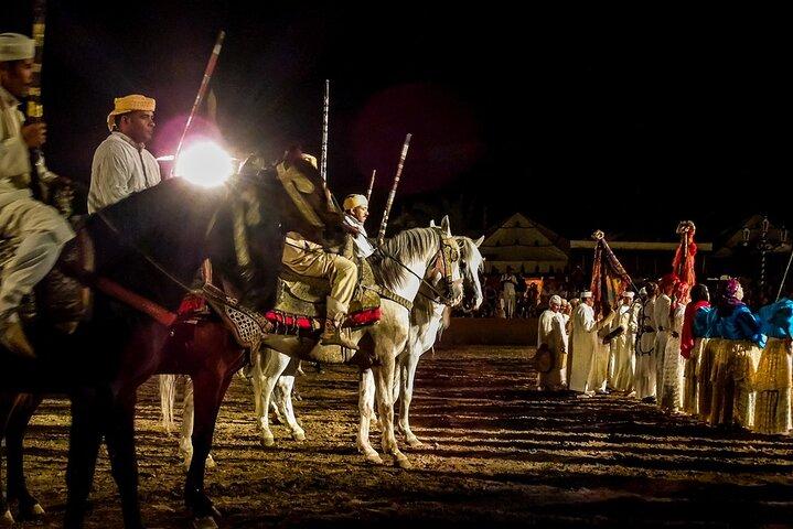 Moroccan Dinner Show Fantasia Chez Ali in Marrakech.