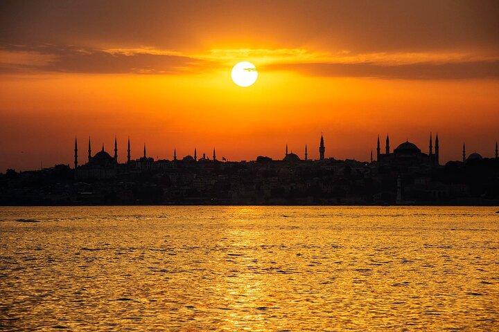 Bosphorus Private Sunset Cruise on a Yacht with Wine