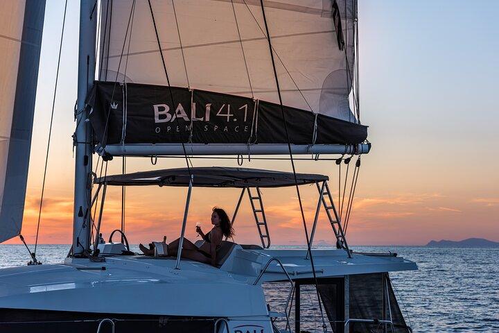 Shared Catamaran Half Day Cruise in Santorini