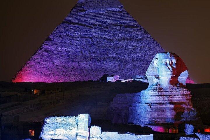 Cairo: Private Giza Pyramids Sound and Light Show with Transfers