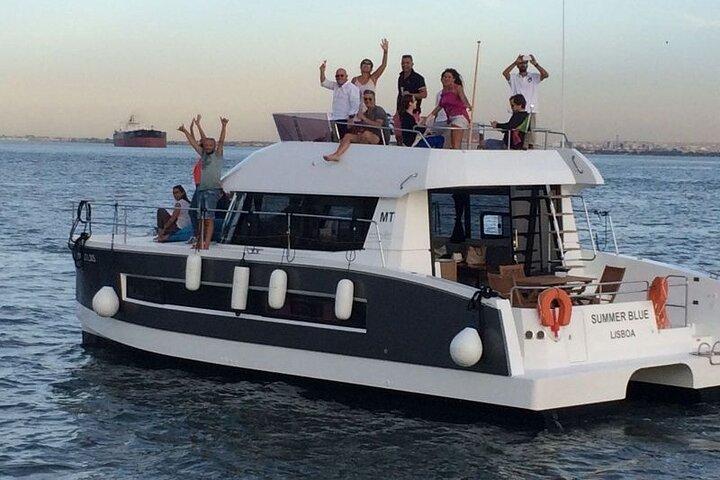 Lisbon Sunset Catamaran Cruise on the Tagus River
