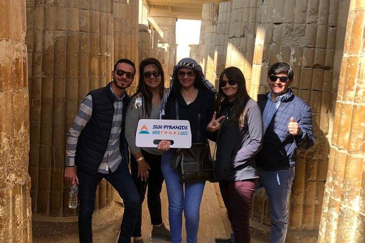 Pyramids, Memphis, Sakkara day trip at no extra cost.