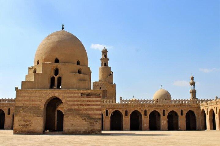 National Museum of Civilization with Sultan Hassan Al Rfai and Ibn Tulon mosques