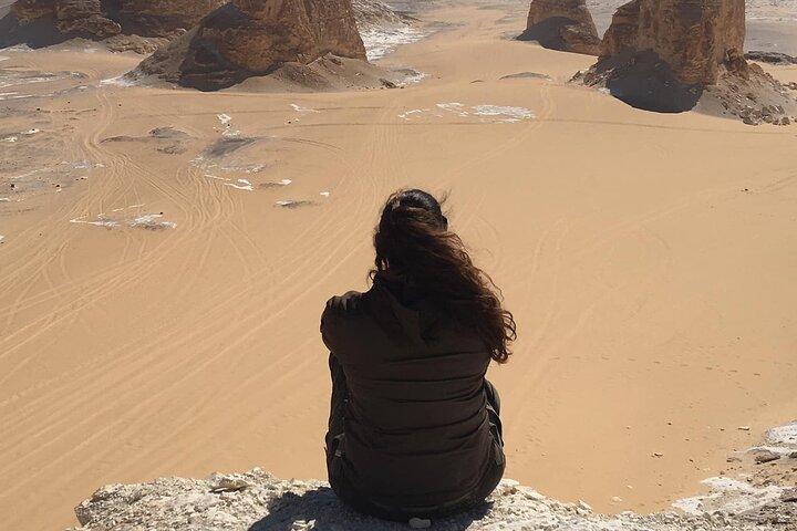 Bahariya Oasis Day Tour with Black & White Desert From Cairo