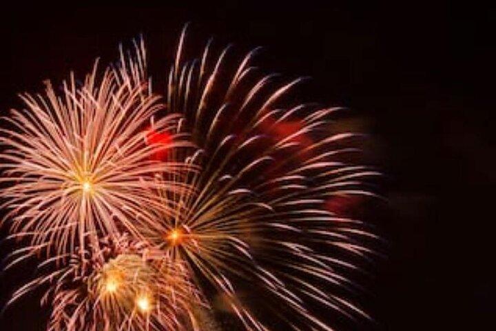 New Year's Eve on a Sailboat with Fireworks display in Lisbon