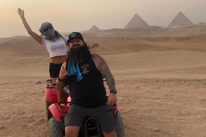 4-Hours Private tour Giza pyramids ,Sphinx ,Quad ATV & Camel Ride