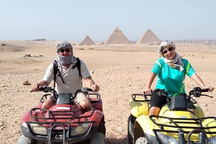 4-Hours Private tour Giza pyramids ,Sphinx ,Quad ATV & Camel Ride