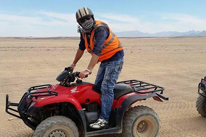 1- Hour Quad Bike Desert Safari Around Pyramids Enjoying Sunset Or Sunrise