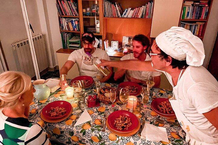 Palermo Rooftop Cooking Class with Full Meal, Wine & Storytelling