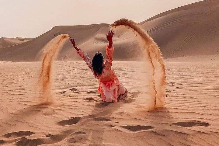 Private Morning Desert Safari: Camel Ride, Sandboarding Adventure