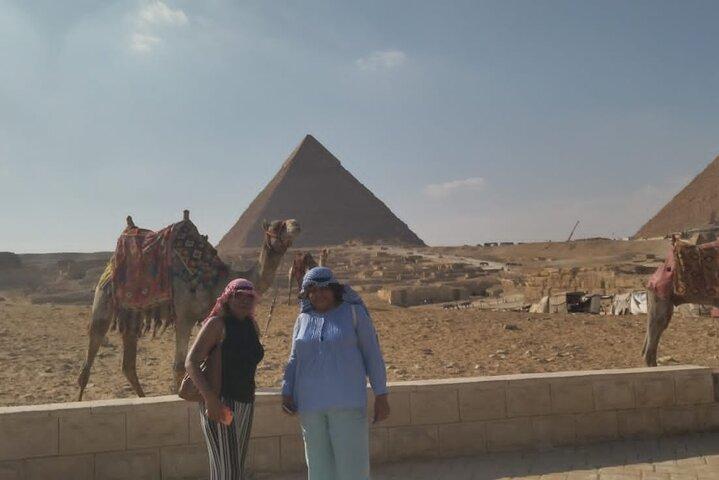 8-Private Hours Giza pyramids ,Egyptian museum ,lunch and Camel Ride