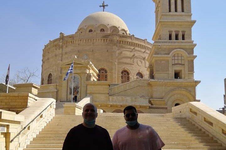 Coptic Cairo Hanging Church Synagogue ,St Simon cave church Monastery