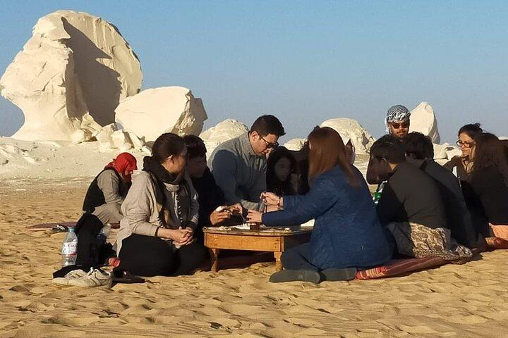 Cairo : Marvel the Camping in the White & Black Deserts & Cairo Private Transfer