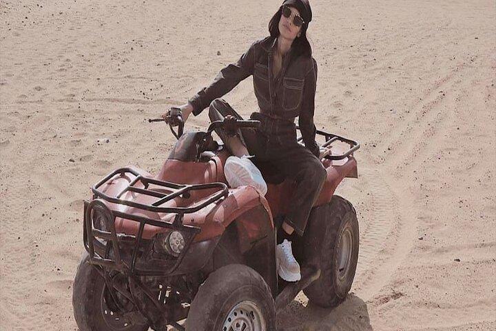 Desert Safari by Quad Bike Around Pyramids enjoying Sunset or Sunrise