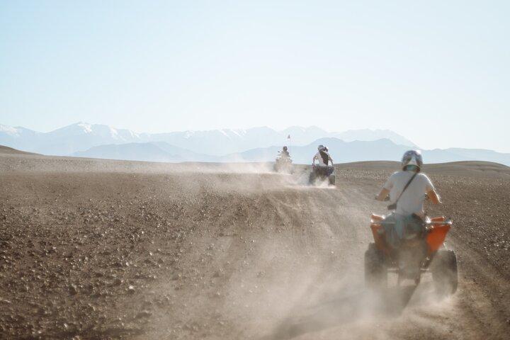 Desert Safari by Quad Bike Around Pyramids enjoying Sunset or Sunrise