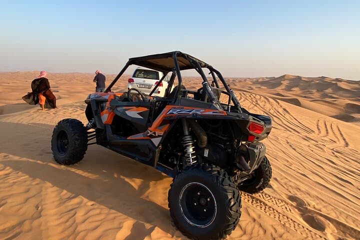 Morning Desert Safari with Buggy Ride & Sandboarding – Shared Car