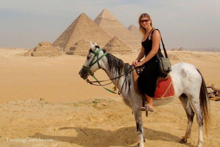 Private Arabian Horses Ride at the Pyramids With Pickup