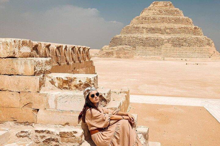 Private Day Tour Giza Pyramids,Memphis and Saqqara Pyramids