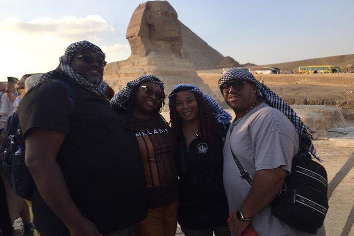 8-Hours Private Day Tour in Giza Pyramids, Memphis, and Saqqara with Camel Ride