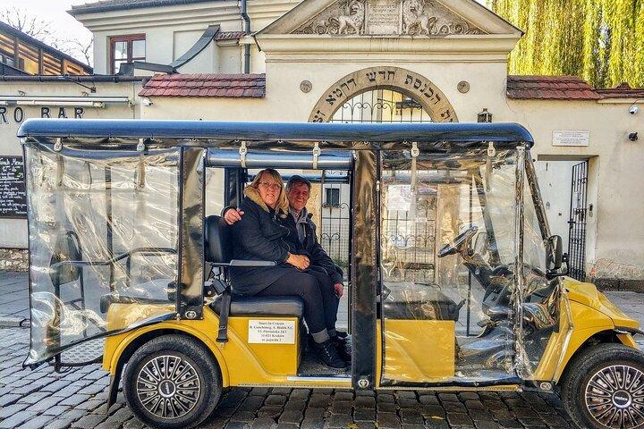 Krakow Jewish Quarter and Ghetto Tour by Electric Golf Cart