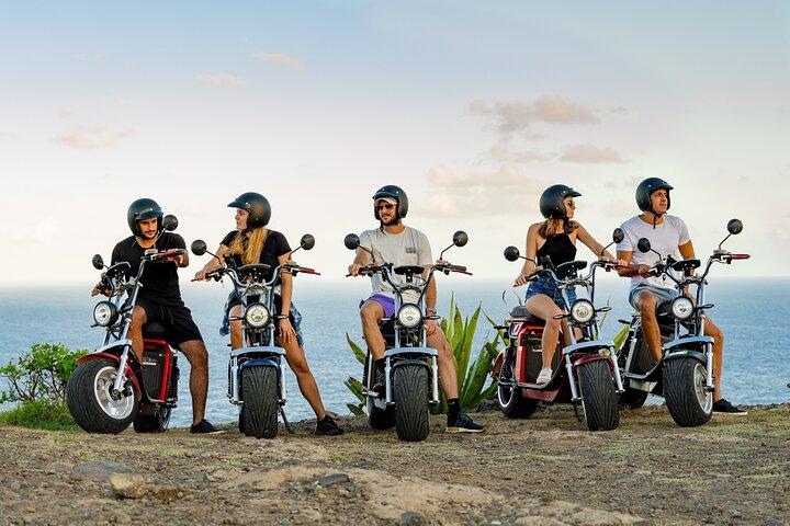 St.Lucia Beaches and Backroads Tour by Electric Big-Wheel Scooter