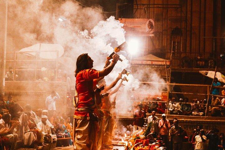 Ganges Ceremony and Boat ride at Dusk