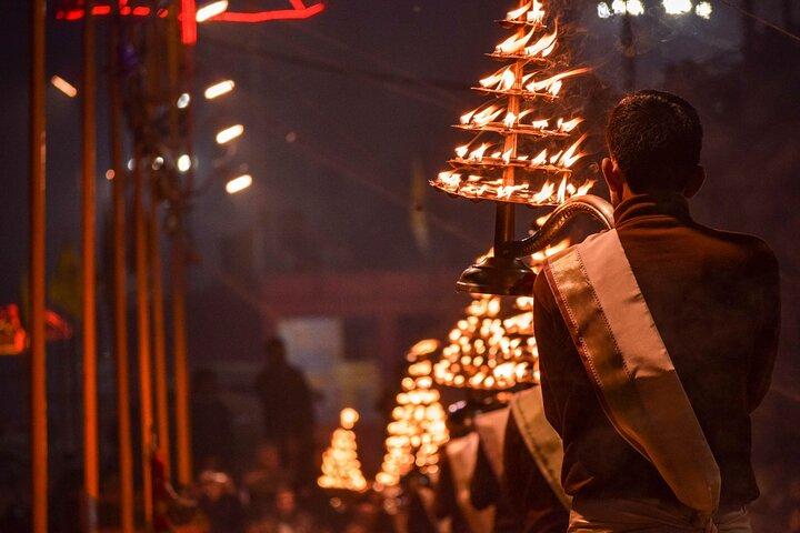 Ganges Ceremony and Boat ride at Dusk