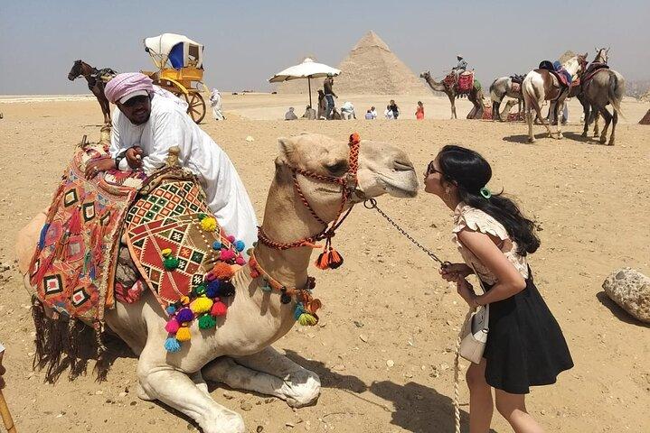 Private Giza pyramids, Memphis old city and Sakkara pyramid, Camel Ride & Lunch