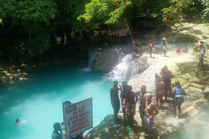 Blue Hole and Dunn's River Adventurous and hiking waterfalls from Ocho Rios