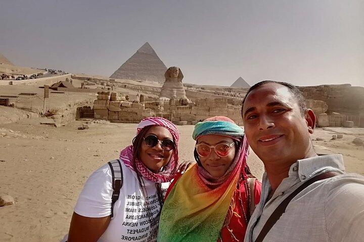 Giza Pyramids & Museum Egyptian Civilization Private Tour, hotel round transfers