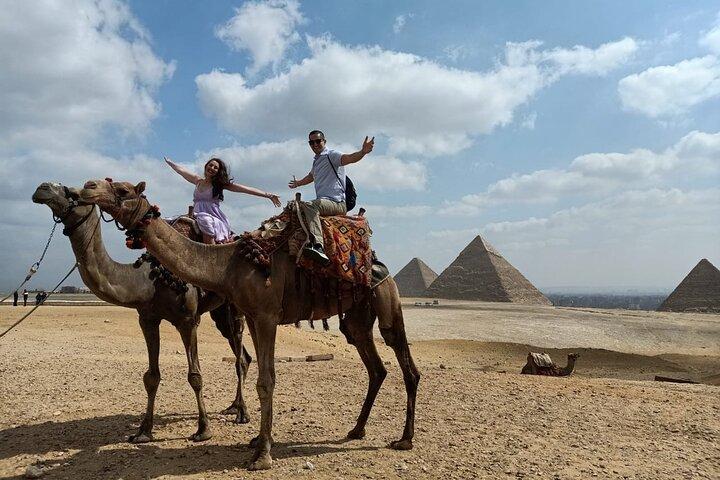 Giza pyramids & sphinx from Cairo Giza hotel with expert guide