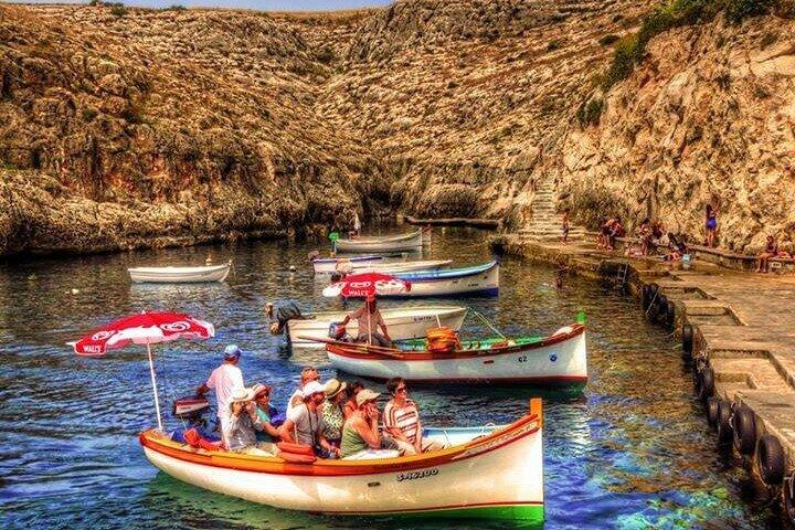 Blue Grotto and Sunday Market at Marsaxlokk Fishing Village Tour