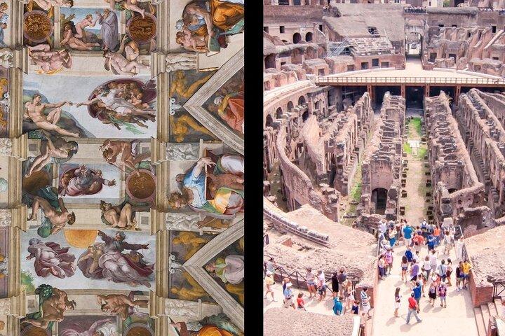 1-Day Rome: Vatican & Colosseum Tour with Transport