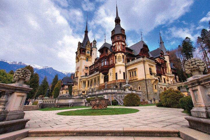 From Bucharest: Dracula's Castle, Peles Castle and Brasov Old Town Full Day Tour
