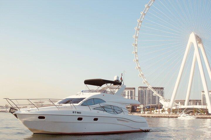 Private cruise Dubai Sea Escape-Swim, Tan & Sightsee!