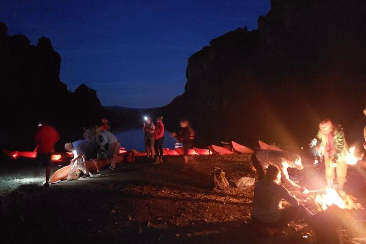 Black Canyon Twilight Kayak Tour with Bonfire Experience