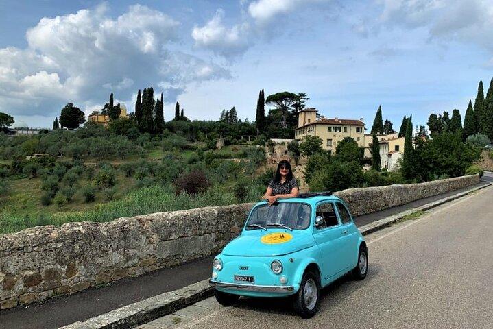 Florence Fiat 500 Wine Tour & Tuscan Lunch at Farm in Chianti