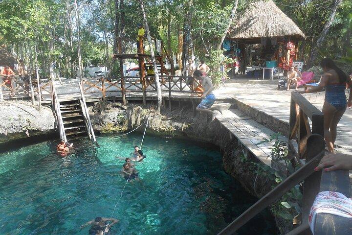 Sacred Waters: 3 Cenotes & Hidden Lagoon from Cancun