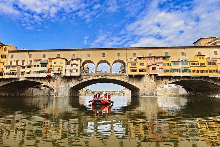 Soft Rafting in Florence under the Pontevecchio Arches