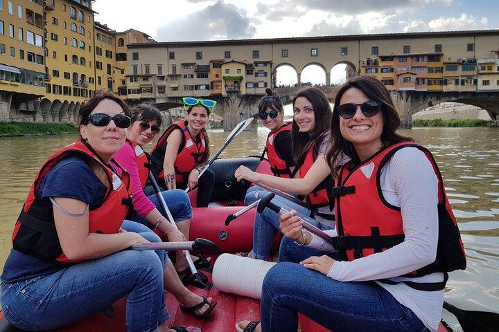 Soft Rafting in Florence under the Pontevecchio Arches